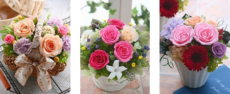 2011年　プリザーブドフラワー　アレンジメント