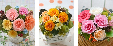 2011年　プリザーブドフラワー　アレンジメント